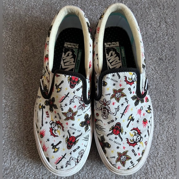 Stranger things slip on vans!! Women’s 8.5 Men’s 7 - Picture 1 of 6